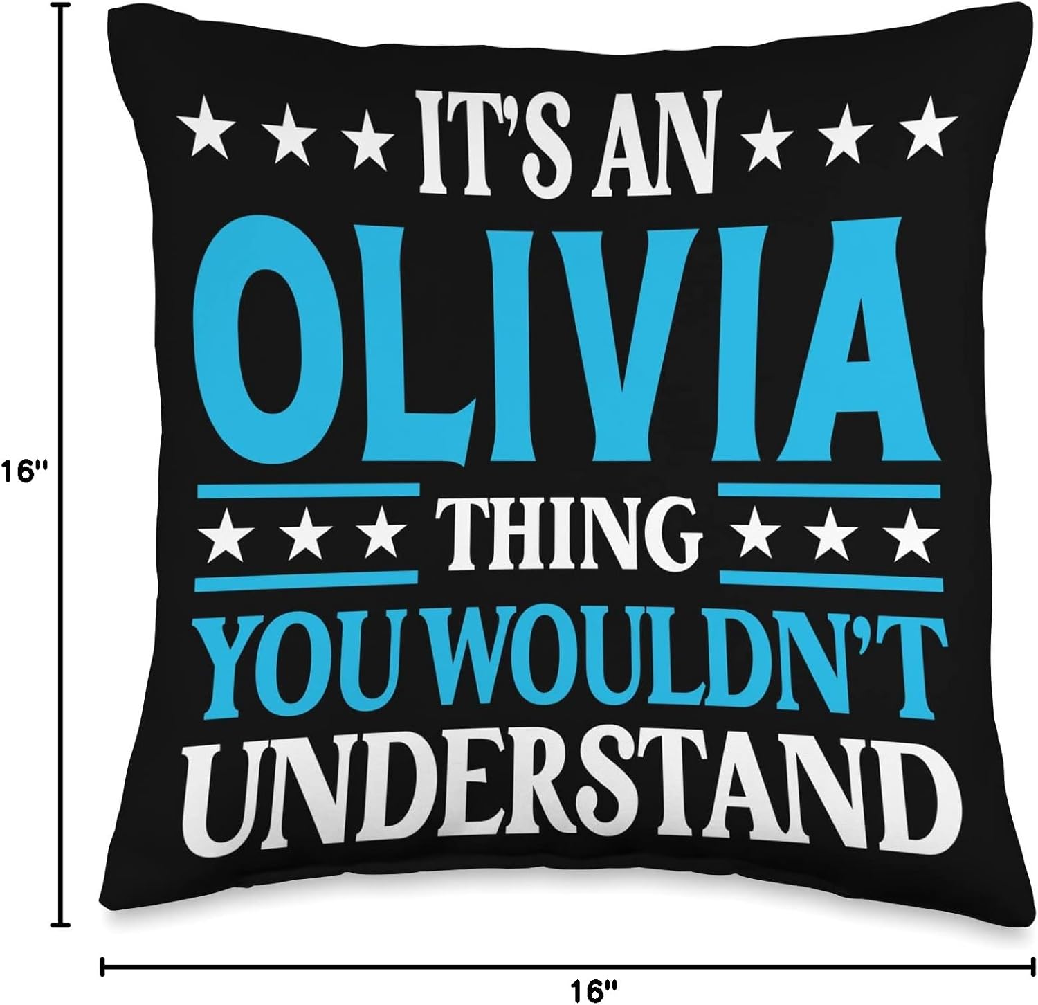It's An Olivia Thing Wouldn't Understand Girl Name Olivia Throw Pillow