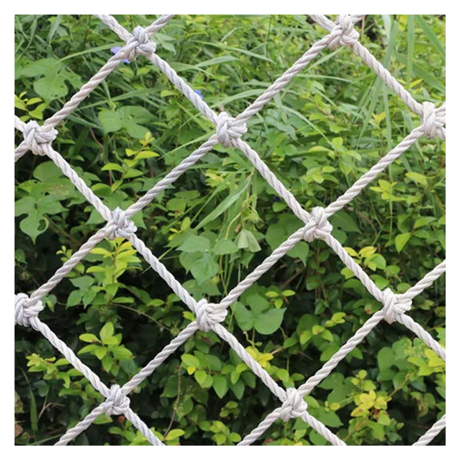 Outdoor Rope Net Uniform Mesh Size Deck Netting Trellis Netting Football Pitches Window Sills Landscape Fencing(2x3m/6.56x9.84ft)