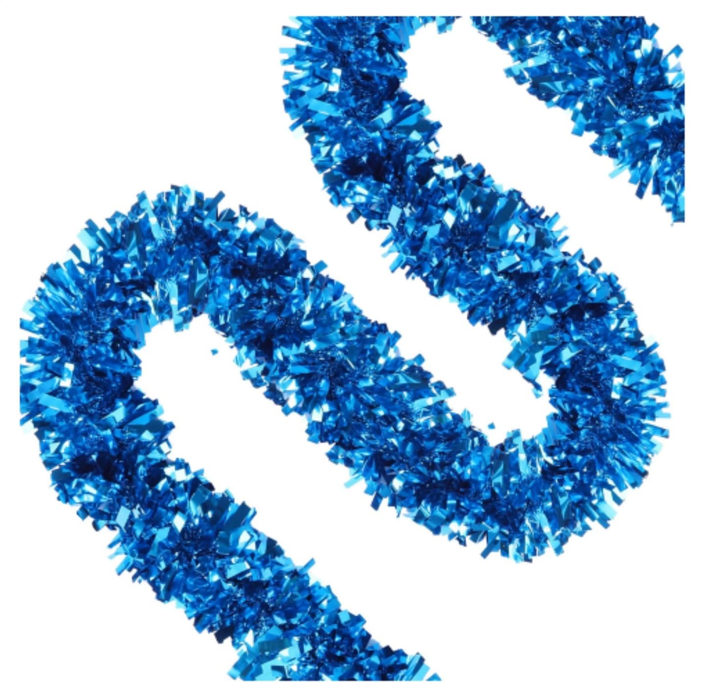 Lametta Weihnachtsbaum 1 Stück Weihnachtslametta-Girlande for Weihnachtsbaum-, Hochzeits- Und Partydekorationen Girlande Weihnachten(Blue,5M)