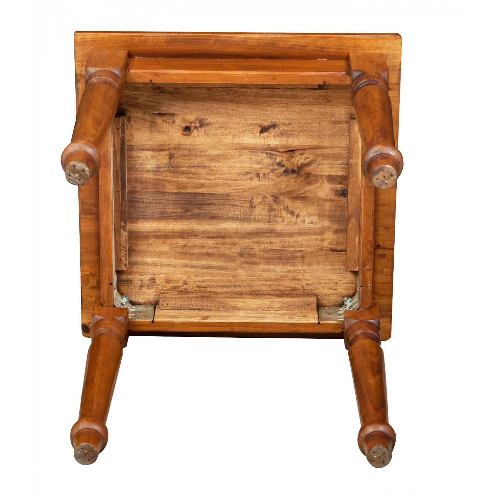 Biscottini tavolo quadrato legno massello 70x70 cm - Tavolo da cucina e sala da pranzo | Tavolo legno esterno e interno