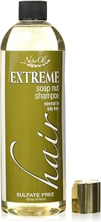 NaturOli Soap Berry Shampoo - Normal to Oily 16oz - All Natural Hair Care Sulfate Free - Made with Soap Berries - Gluten Free - Vegan