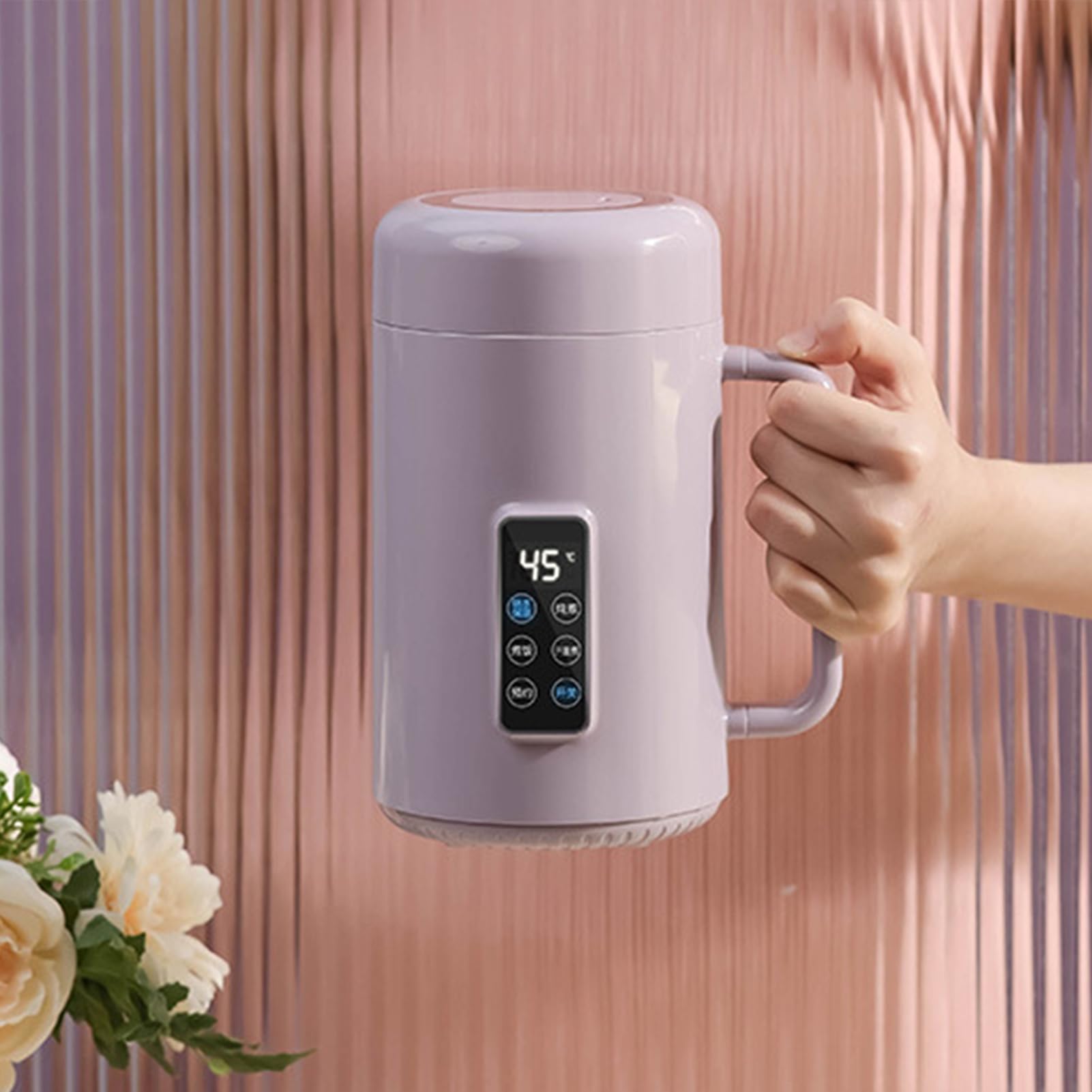 Teksome Tragbarer elektrischer Topf, tragbarer Topf,1000 ml Nudelkocher Ramenkocher Elektrotopf | Tragbarer Schnellnudelkocher mit Antihaftbeschichtung, Elektroherd, EIN Must-Have im Schlafsaal