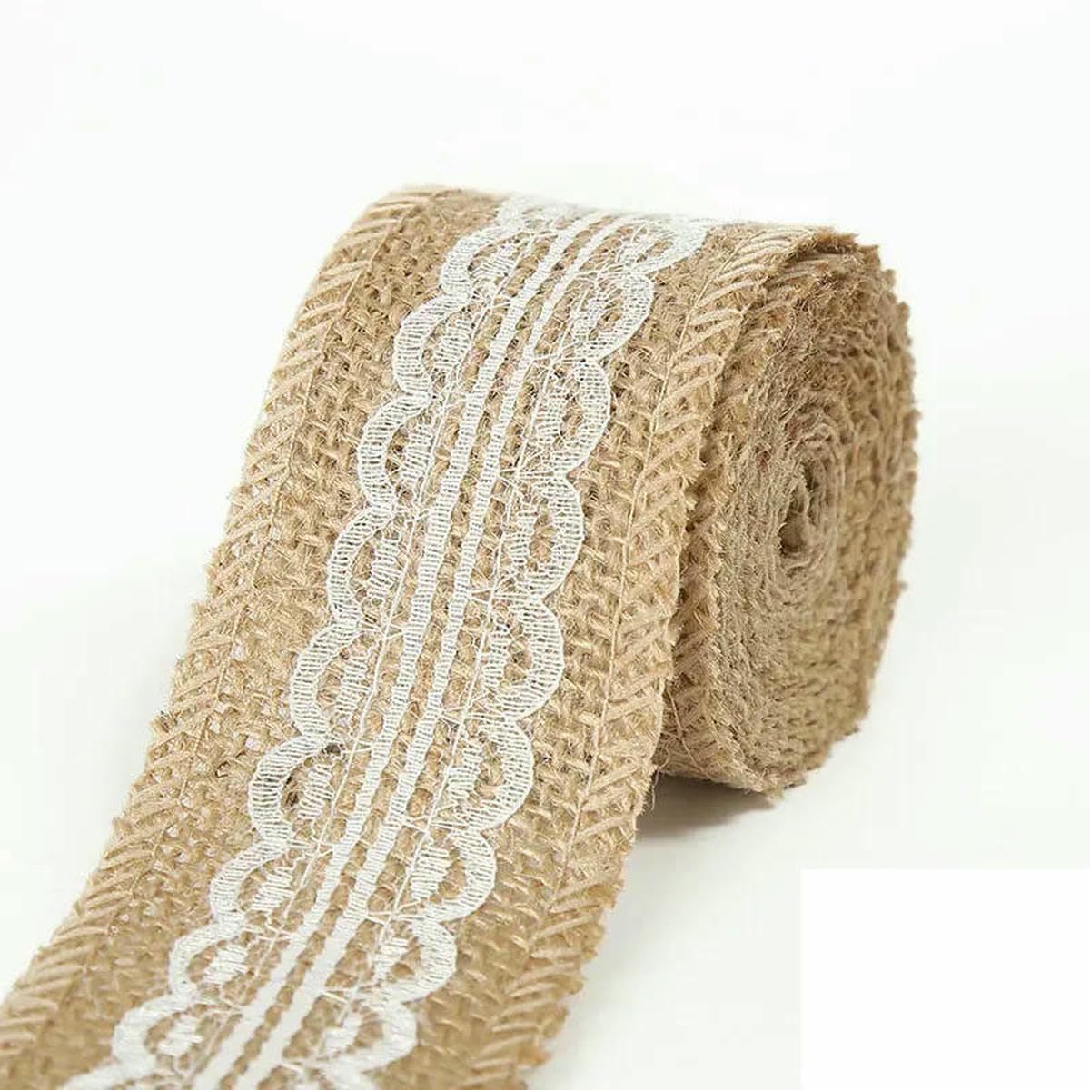 Jute Burlap Ribbon, Jute Burlap Ribbons Multicolor 5cm x 1 meter