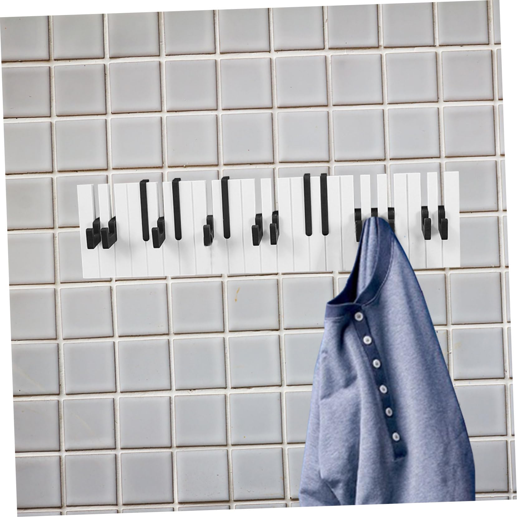 Cabilock Wall Mounted Coat Hanger with Artistic Hooks Heavy Duty Coatrack for Home Storage Bedroom Living and Bathroom Stylish Black Design for Efficient Organization