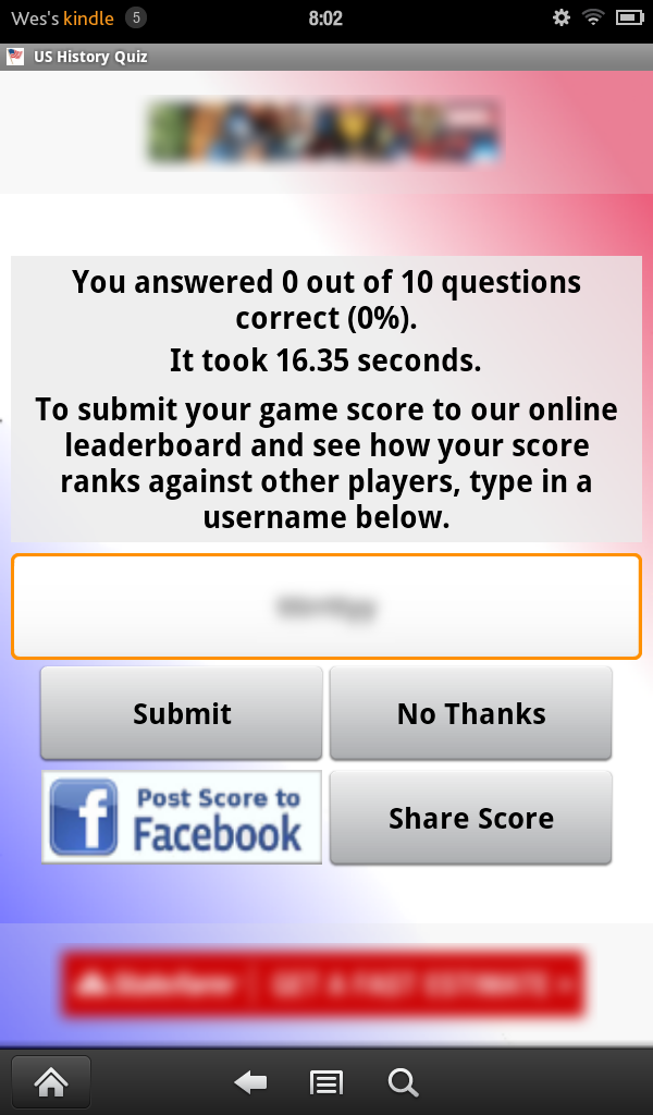 US History Quiz - App on Amazon Appstore