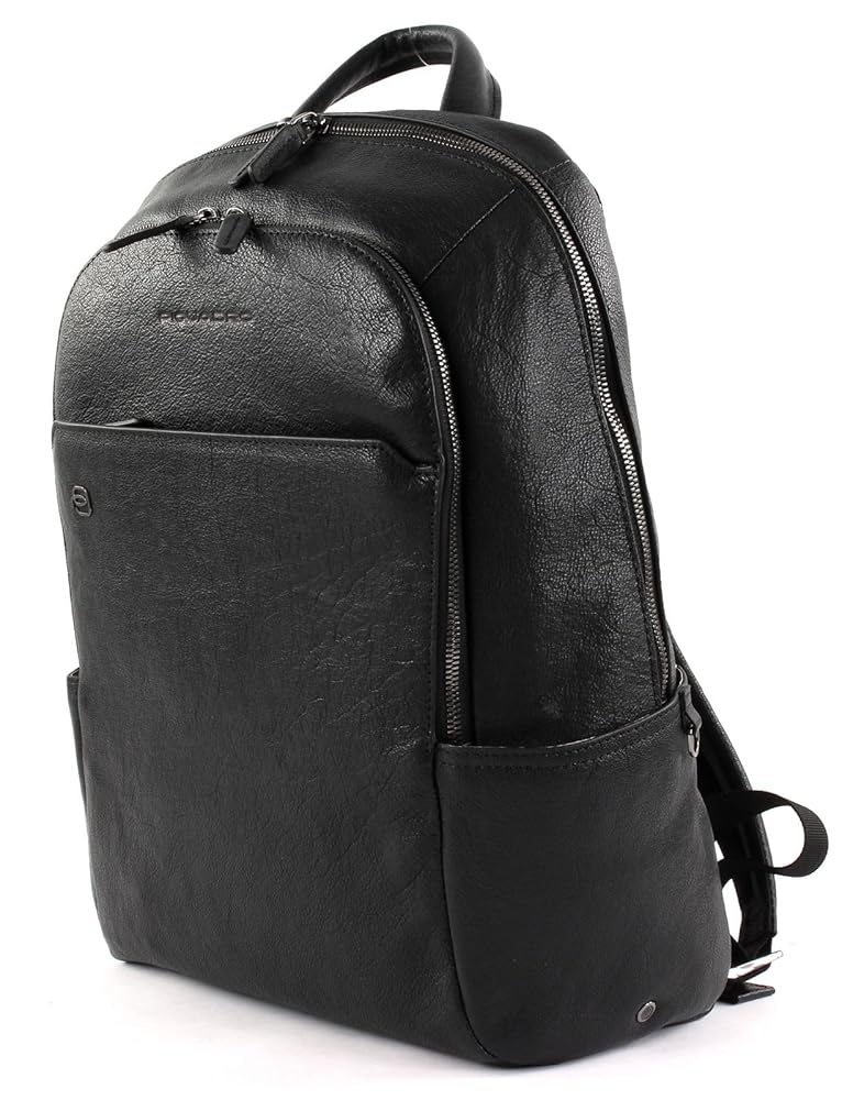 PIQUADRO ブラック レザーバックパック Amazon.co.jp: PIQUADRO バックパック メンズ レザー ブラック