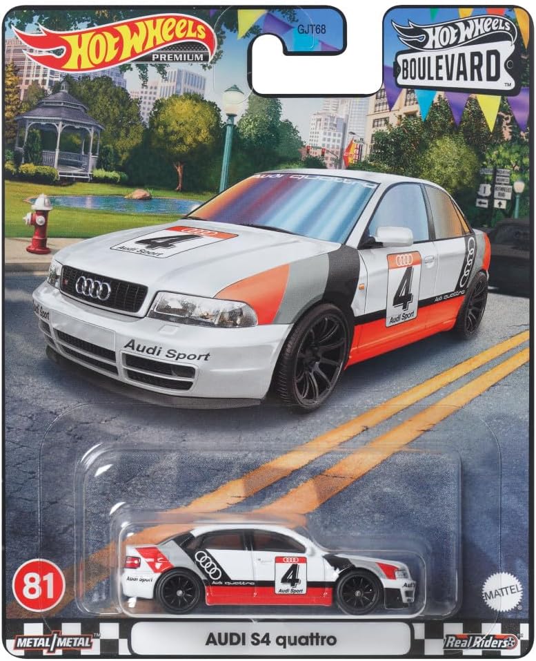 Hot Wheels HKF30 Alloy Steel Boulevard - Audi S4 Quattro [3 Years Old and Up]
