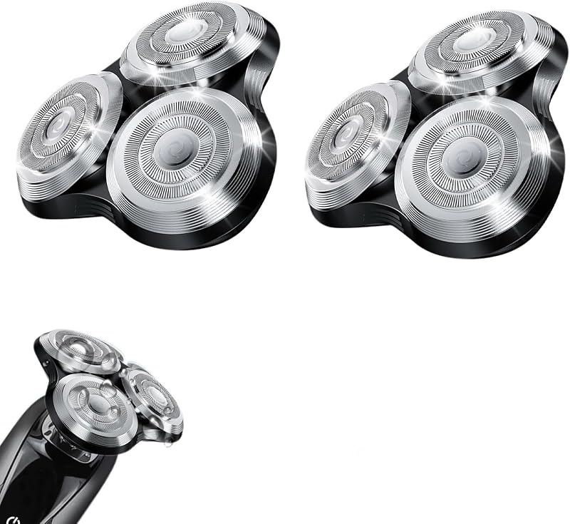 Cabeças de reposição SH90 para barbeadores Philips Norelco Series 9000, prata, pacote com 2