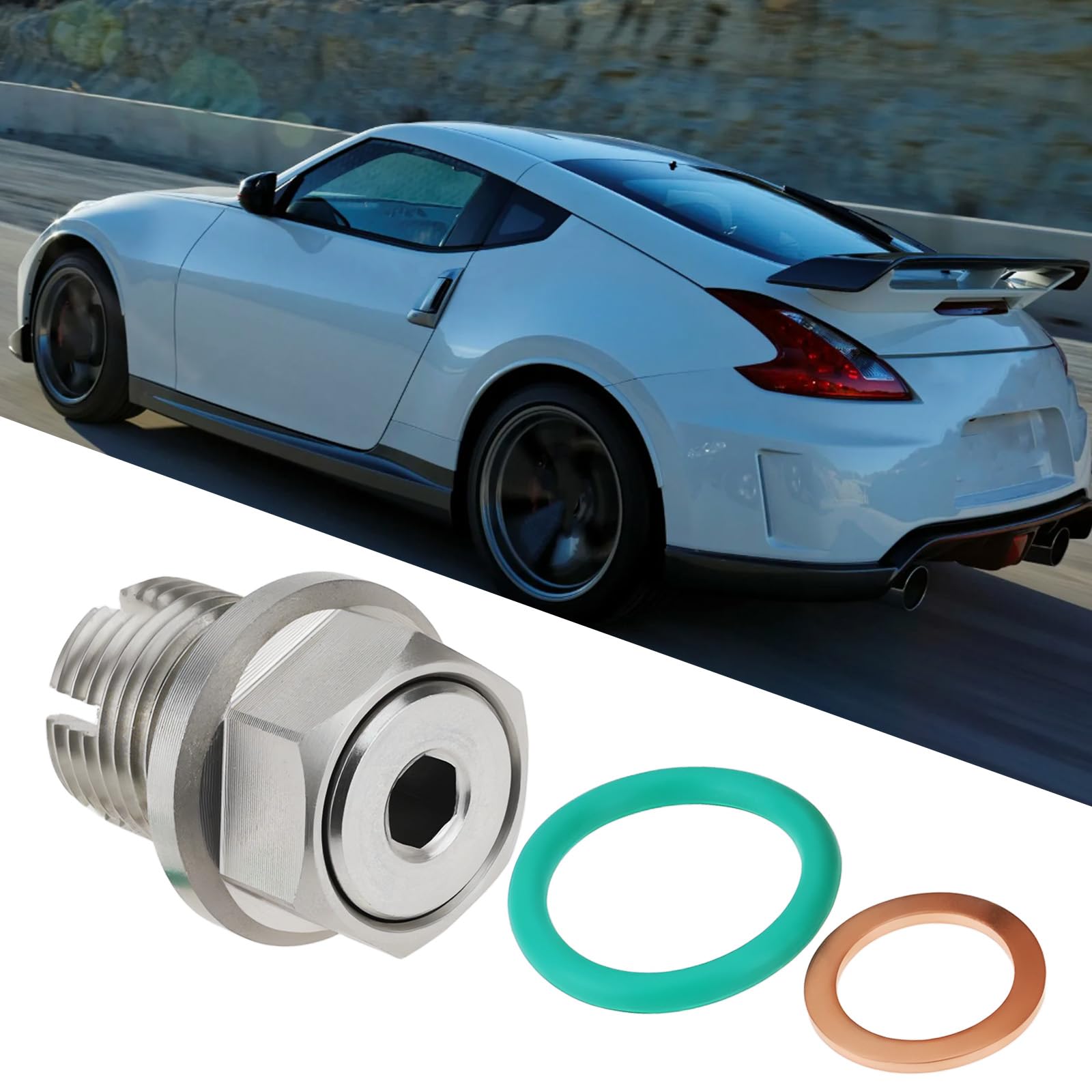 Kit de Reparación de Tapón de Drenaje de Aceite Autorroscante M16.1-1.5x15MM para Automóviles SUV Y Camionetas Ligeras