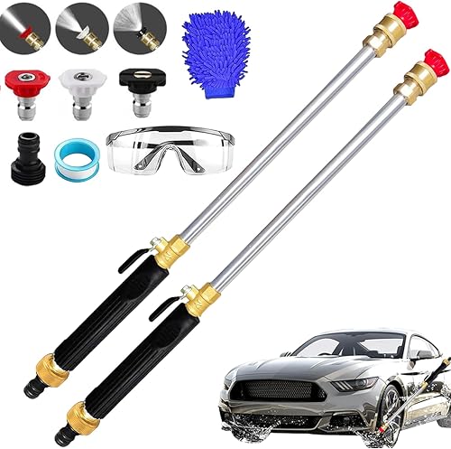 Jet Nozzle Power Washer for Garden Hose, 2026 High Pressure Hose Nozzle with 3 I