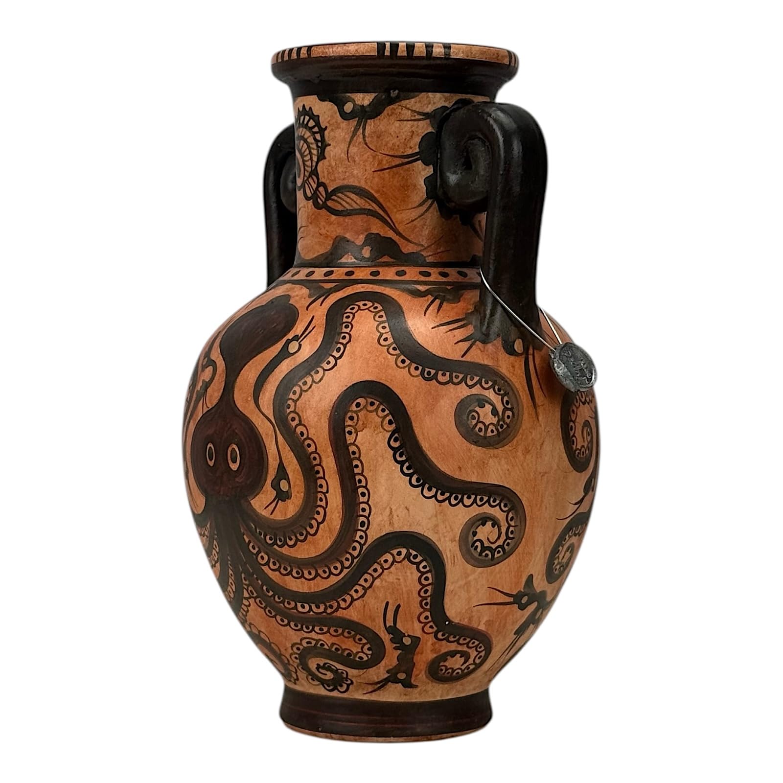 Vaso di polpo Anfora Stile marino Minoico Ceramica Cnosso Museo Copia 20 cm