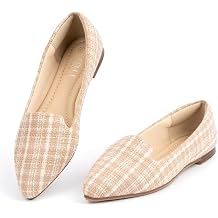 MUSSHOE Flat Shoes Women Comfortable Slip on Womens Flats Turquoise