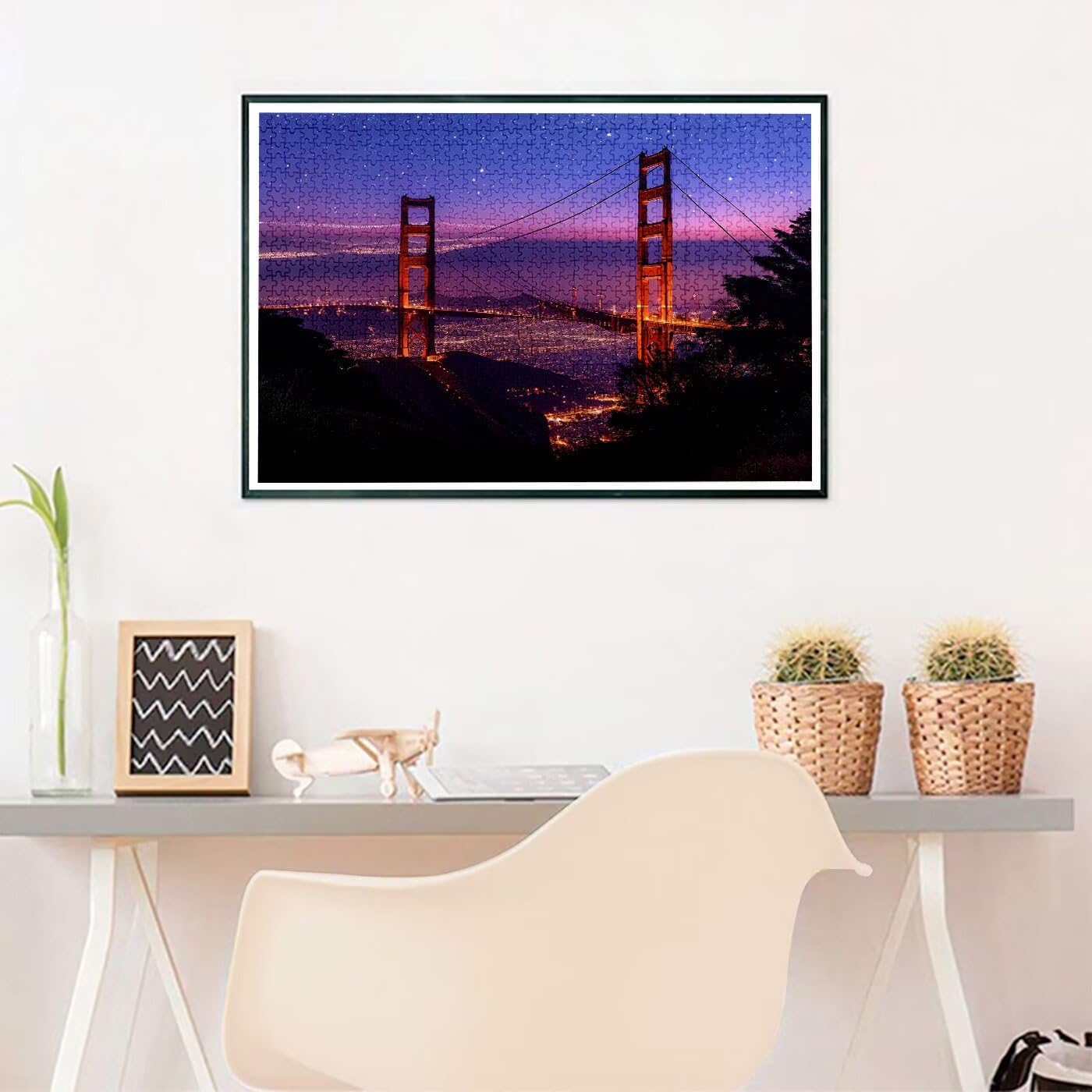 Puzzle Pont de Brooklyn Puzzle 4000 Pieces Adultes Paysage 141x87cm Puzzles Adultes 4000 Pièces Jeu éducatif défi Joue Art Puzzles Classiques pour Décoration de la Maison, Jigsaw Familial Parfait D-14
