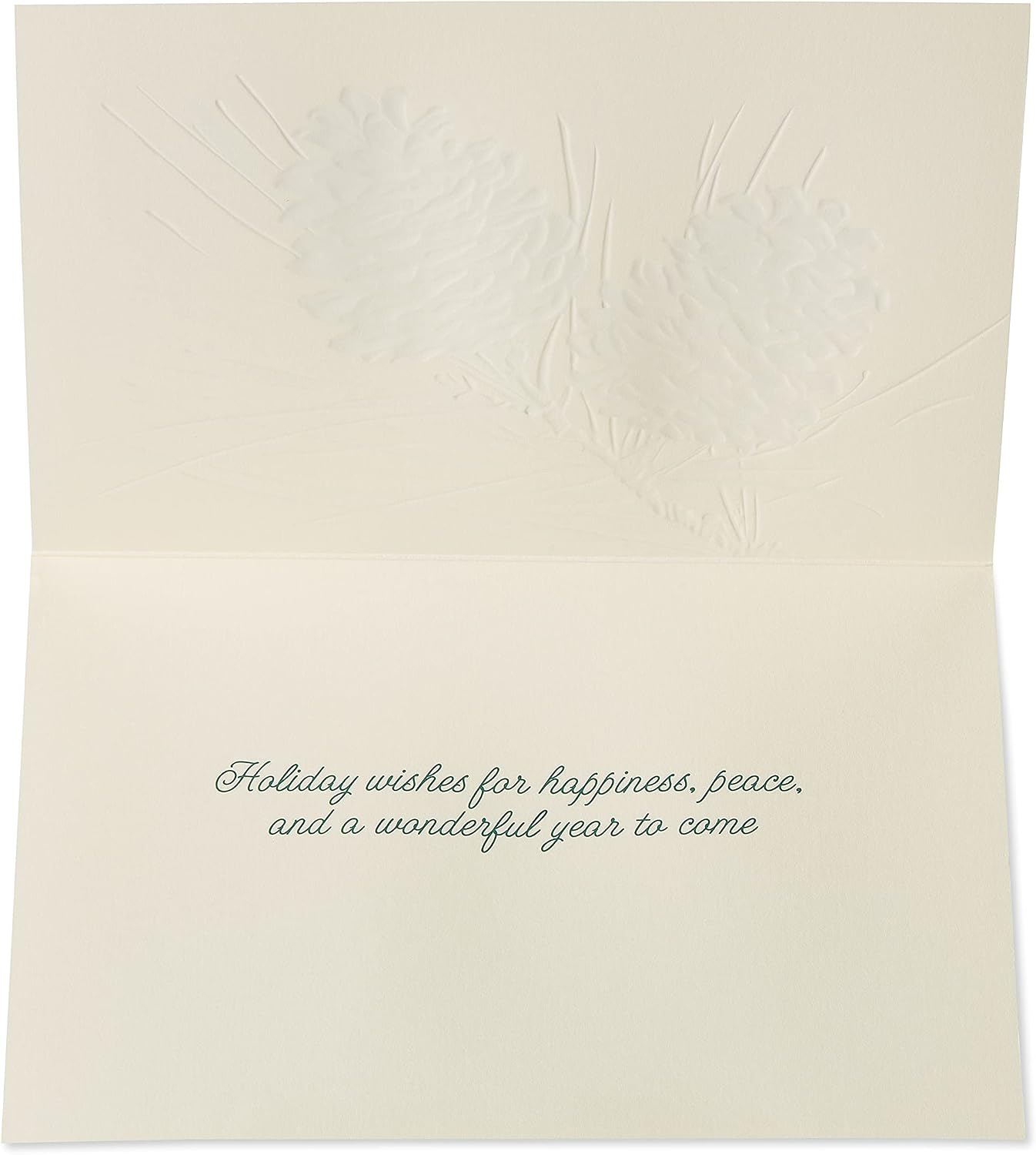 Papyrus Holiday Cards Boxed with Envelopes, Wonderful Year to Come, Pinecones (14-Count), gold - Image 3