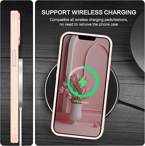 Miniatura 6 de BENTOBEN Funda magnética para iPhone 13 y iPhone 14 compatible con Magsafe Funda translúcida mate para iPhone 1314, ajuste delgado, a prueba de