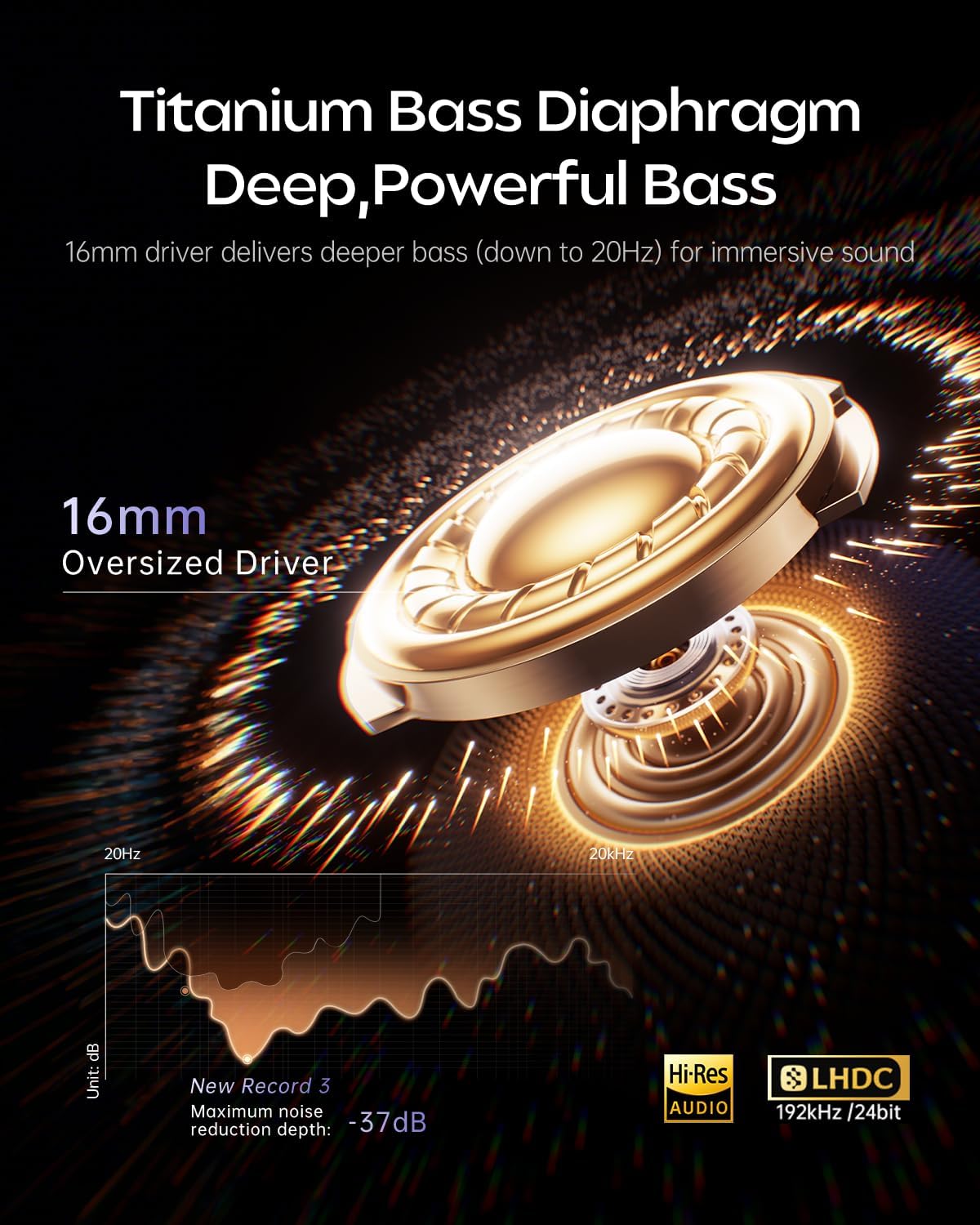 Kinglucky Open Ear Clip-On Earbuds, Semi-in-Ear Headphones No Ear Pain, Secure Fit for Running, Focused Sound for Work, Bluetooth 6.0, ENC Mic, 50H Playtime, IP56 Waterproof for Workout, Purple - Image 3