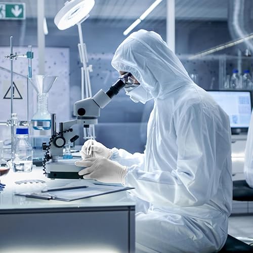 Miniatura 7 de Zimchado Professional Hazmat Suit Kit - Full Body hazmat suits disposable Coveralls with Hood & Reinforced Zipper Heavy Duty