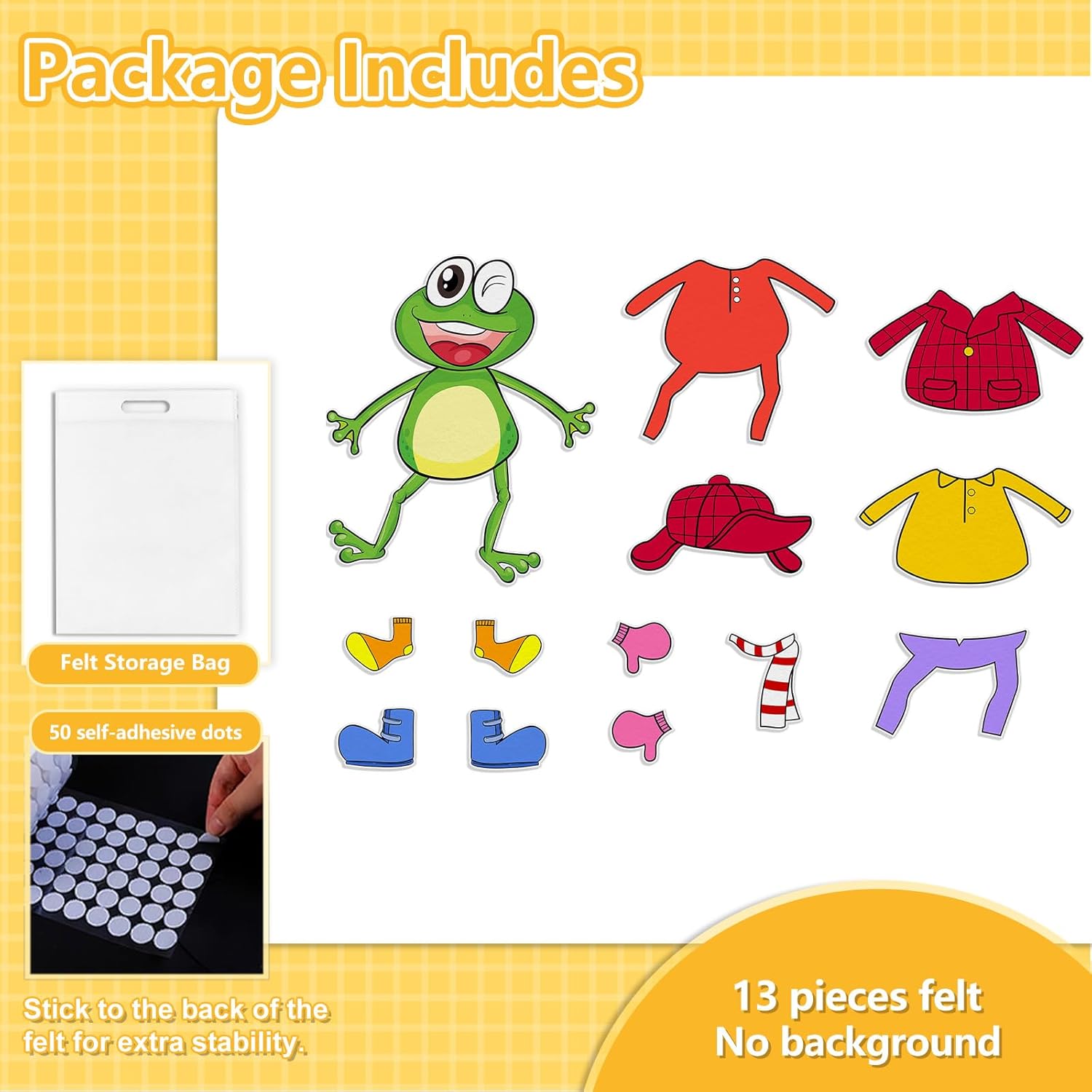 Froggy Gets Dressed Felt Board Story Sets Classroom Must Haves Flannel Board for The Classroom Speech Therapy Materials Teacher Play Set
