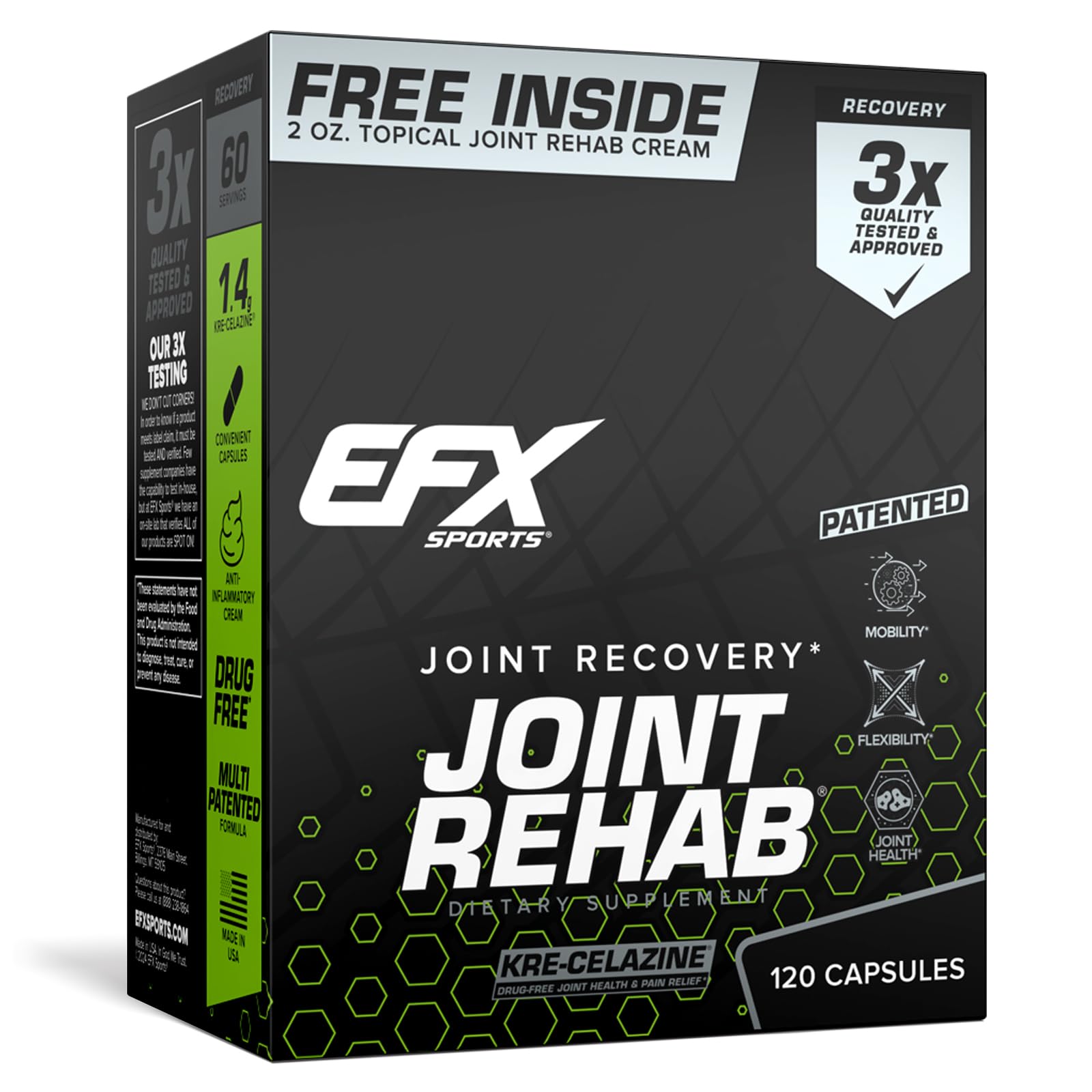 Amazon.com: EFX Sports Joint Rehab Recovery Kit | Powered By Kre