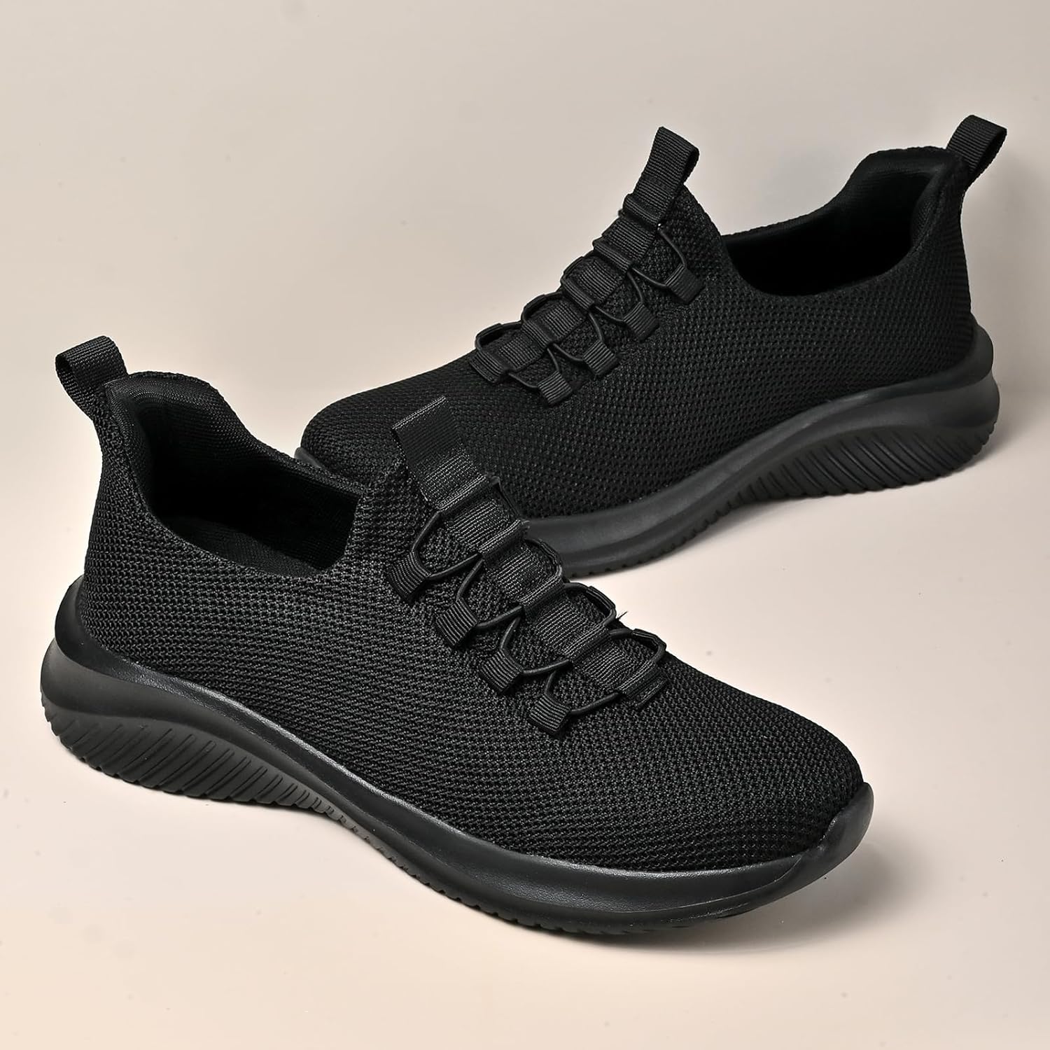 Mens Hands Free Slip On Shoes Casual Slip in Loafers Step in Walking for Men Laceless Knit Running Shoes Athletic Gym Tennis - Image 7