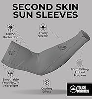 Vista 42 de Mangas de brazo de protección solar UV para hombres y mujeres, manga de enfriamiento de compresión deportiva UPF 50, base de cáncer de piel