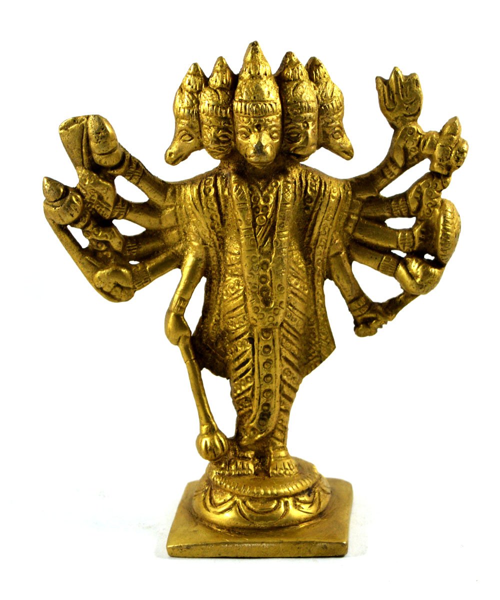 Hanuman Panchmukhi laiton Aakrati cadeau spirituel crémaillère unique