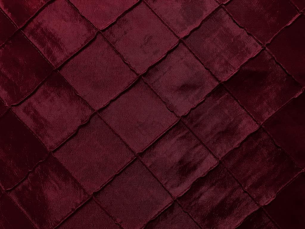 Zen Creative Designs Pintuck Taffeta Fabric 54 Inch Wide/Fancy Pattern Fabric/Diamond Stitch Pattern/Craft & Sewing Material (5 Yards, Purple)