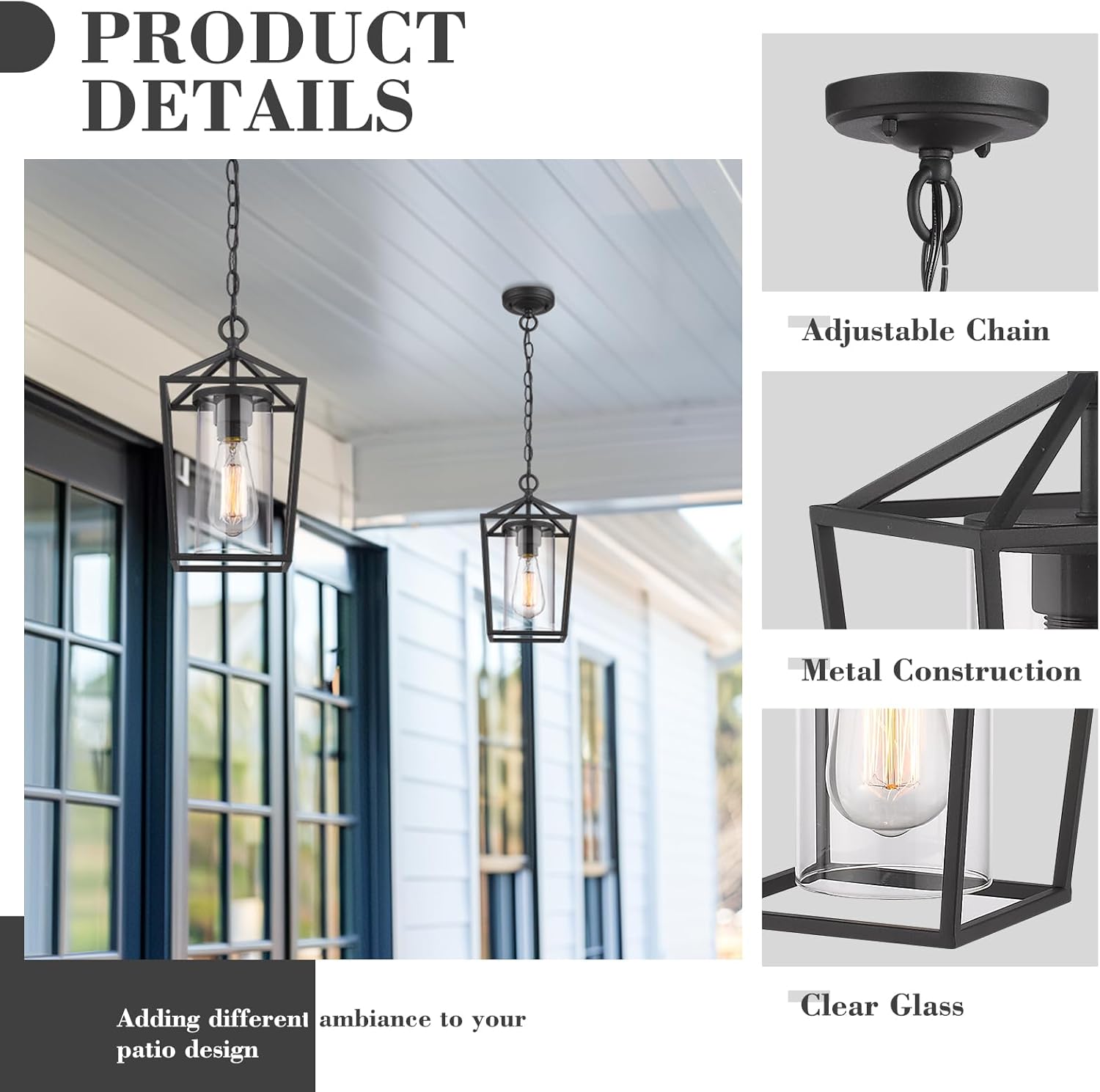 Modern Outdoor Pendant Light