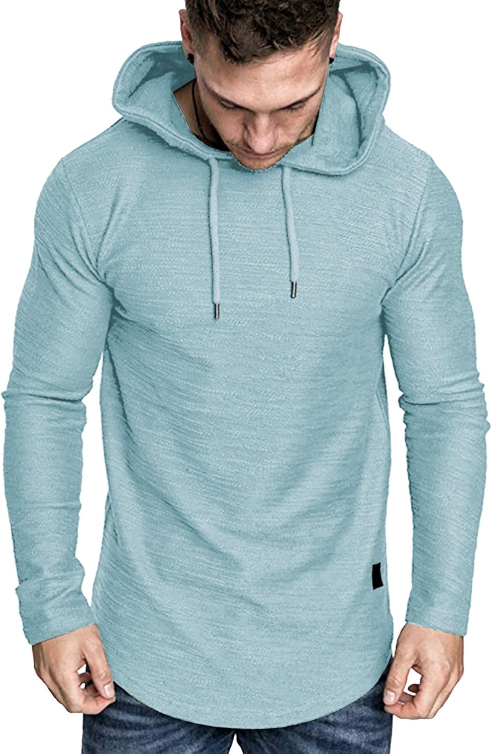 Lexiart Mens Fashion Athletic Hoodies Sport Sweatshirt Solid Color Fleece Pullover - Image 3