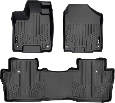 MAXLINER Floor Mats 2 Row Liner Set for 2016-2022 Honda Pilot