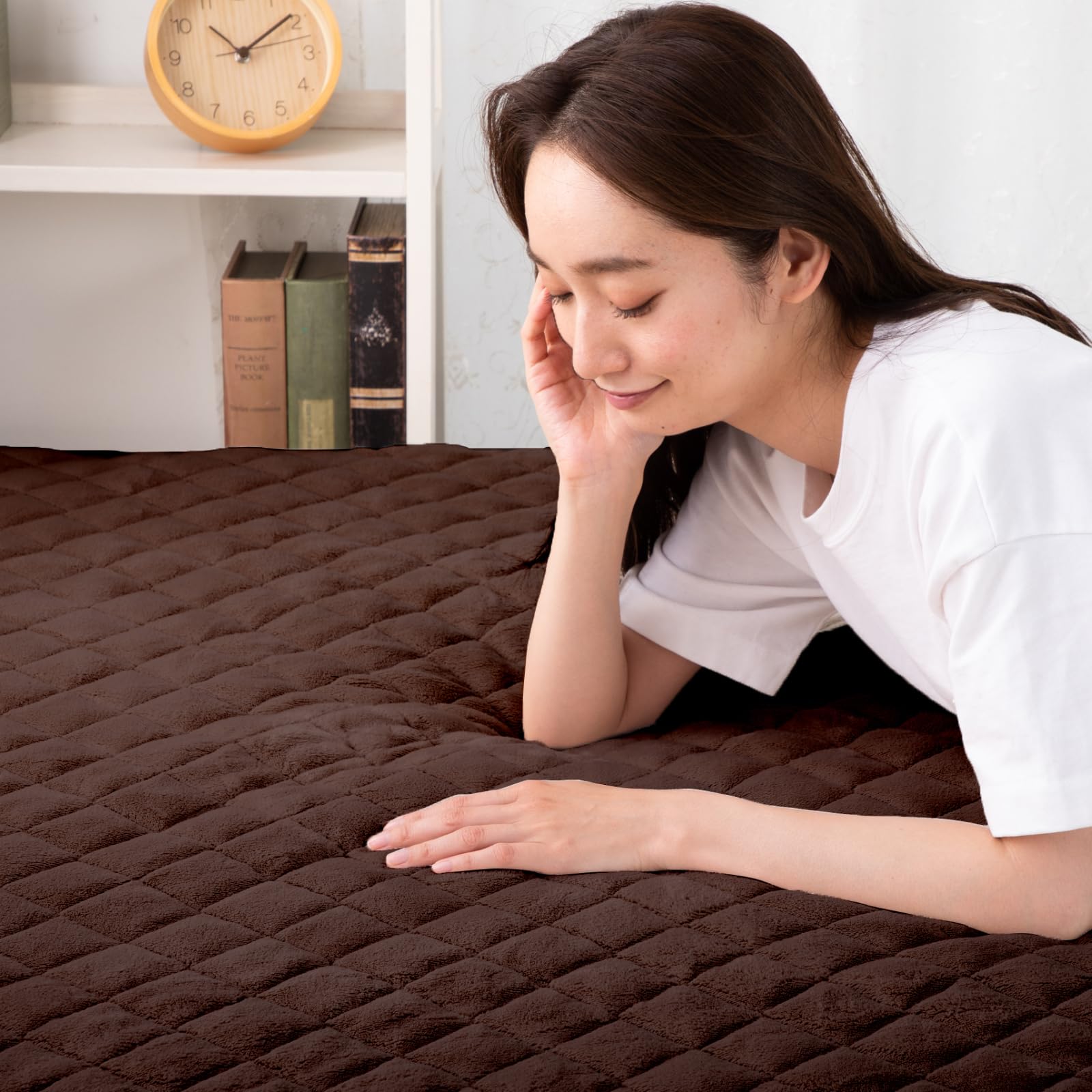 Amazon｜敷きパッド シングル 冬【極上フランネルで暖かい】しきぱっと 