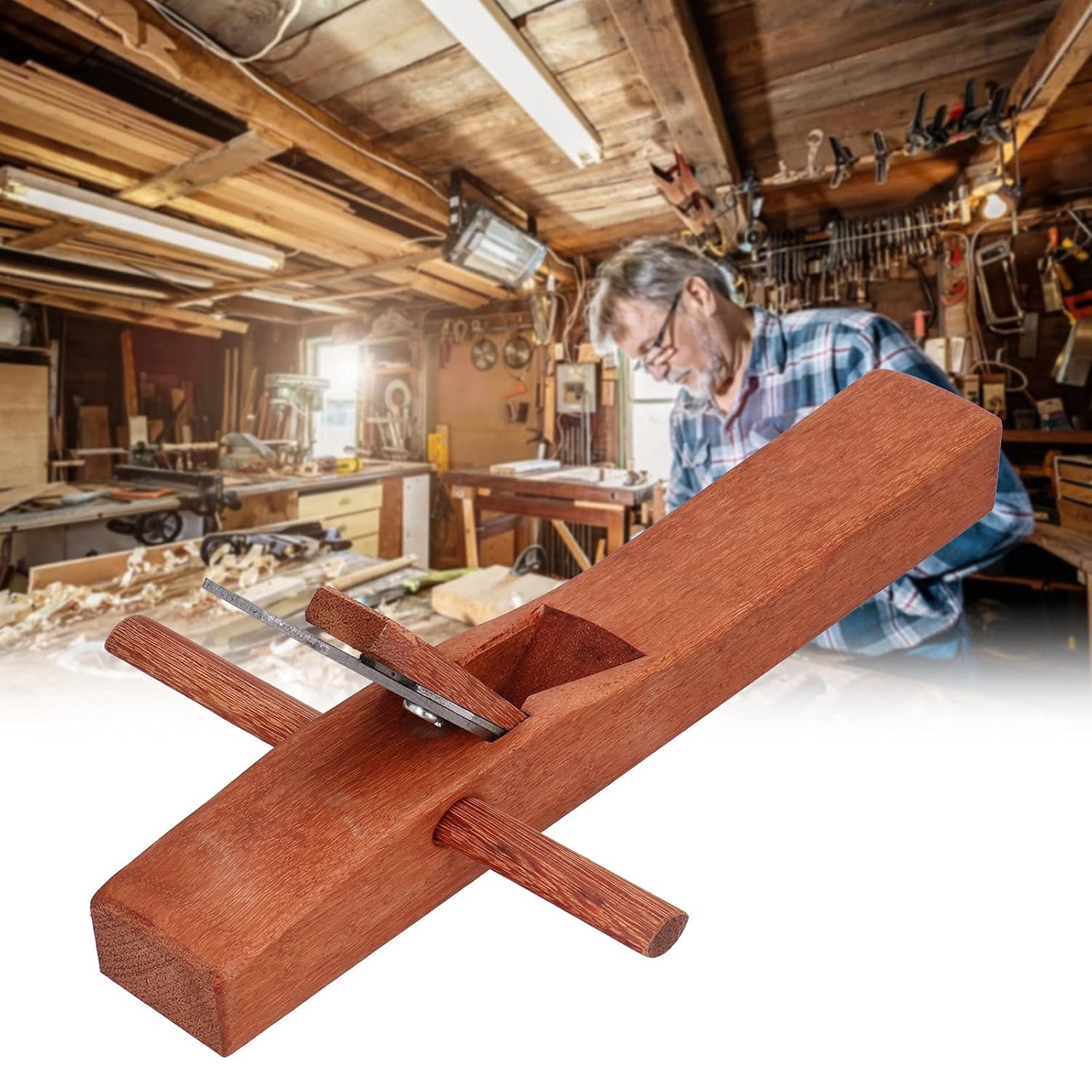 Wooden Carpenter, Woodworking Plane Hand Planes Planer Wooden Carpenter Woodcraft Tool for Woodworking, Trimming, Wood Planing, Smoothing Planes (400)