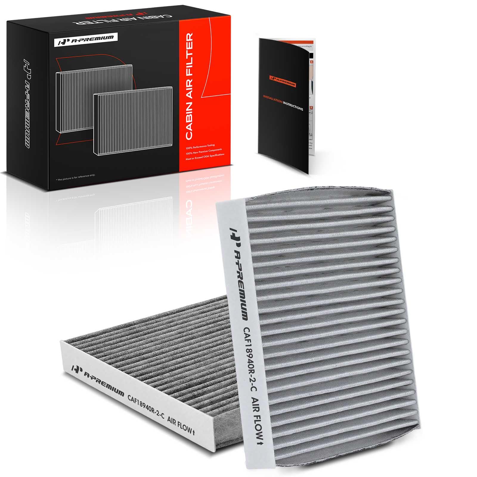 Amazon.com: A-Premium 2-PC Cabin Air Filter with Activated Carbon