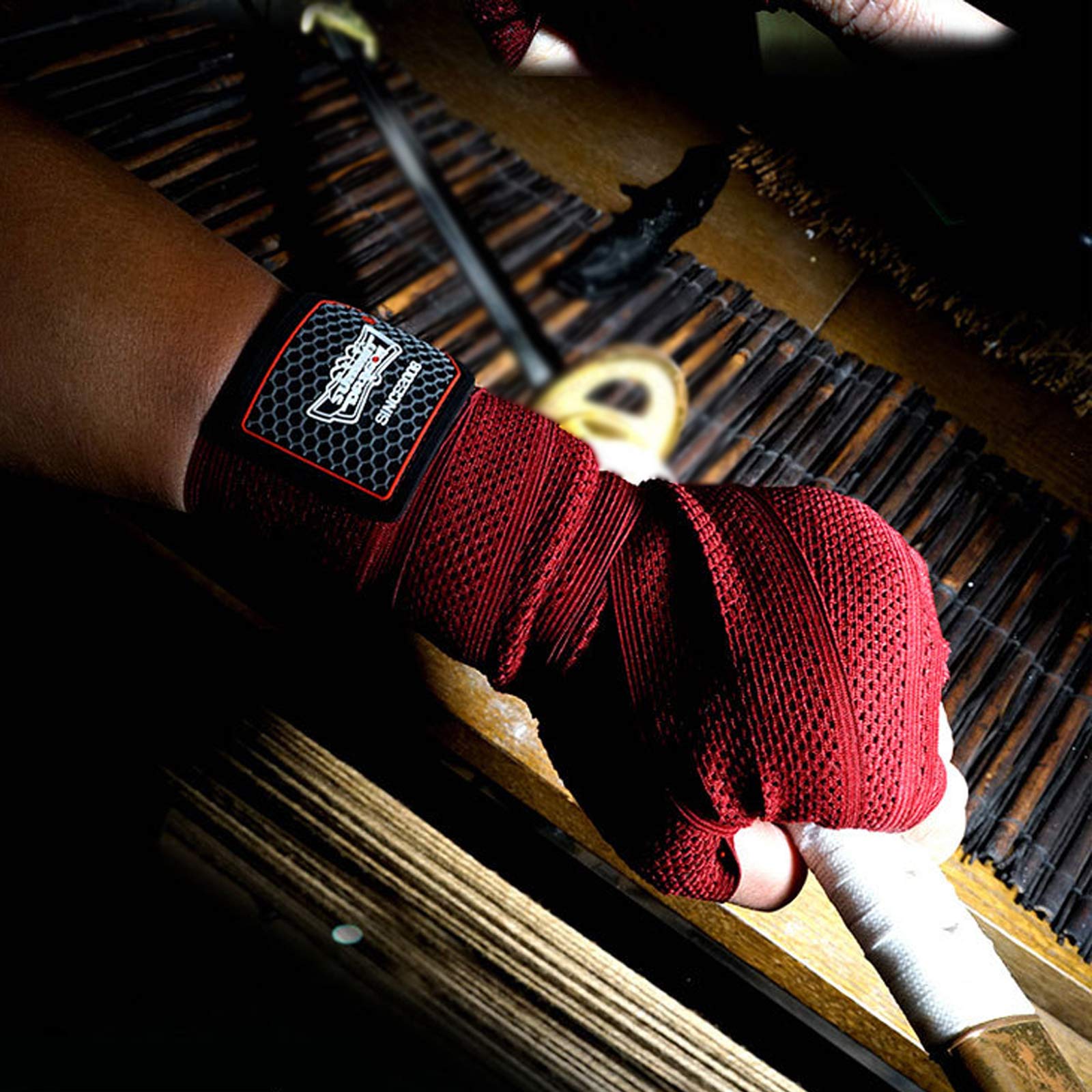 LZQpearl Fasce Mani Boxe, Fasce Elastiche per Guanti Interni, per Sport da Combattimento, Boxe, MMA E Cross Fitness, Uomini E Donne