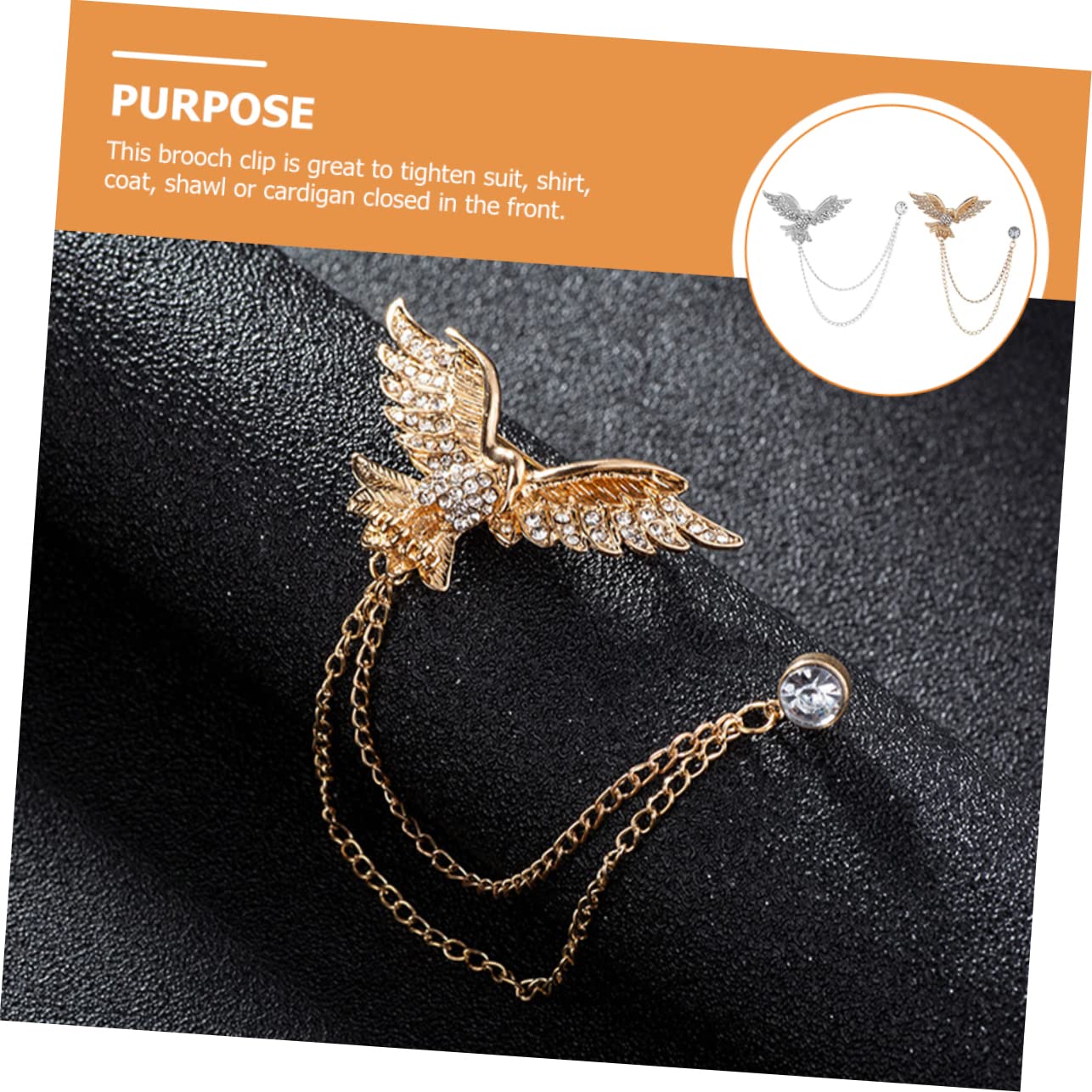 Adler Brosche Broschenclip Mit Quaste Kettenbrosche Tierbrosche Schmuck Strass-brosche Strass-kragenkette Vogel Brosche Adler Anstecknadel Brosche Für Männer
