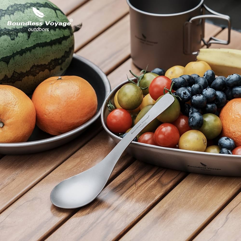 Amazon.co.jp: Boundless Voyage チタンスプーン レンゲスプーン