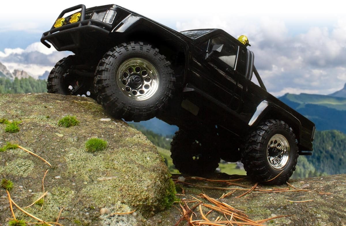 HPI Racing 160802 Venture18 1985 Toyota Hilux 1/18 Brushless Crawler RTR Noir