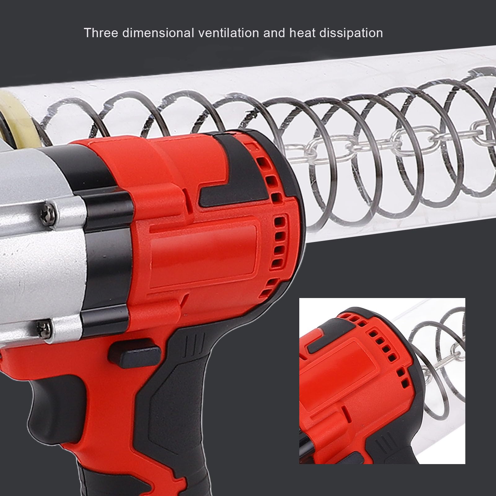 Kit de Pistola de Engrase Eléctrica con Batería de 12000PSI para Taller Inalámbrico B4 y Uso en Fábrica Material ABS Ligero