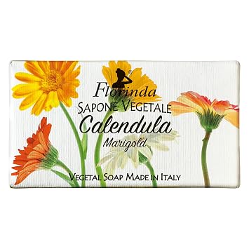 Florinda Spring Flowers Marigold Vegetal Soap Bar 100 G 3.5 Oz