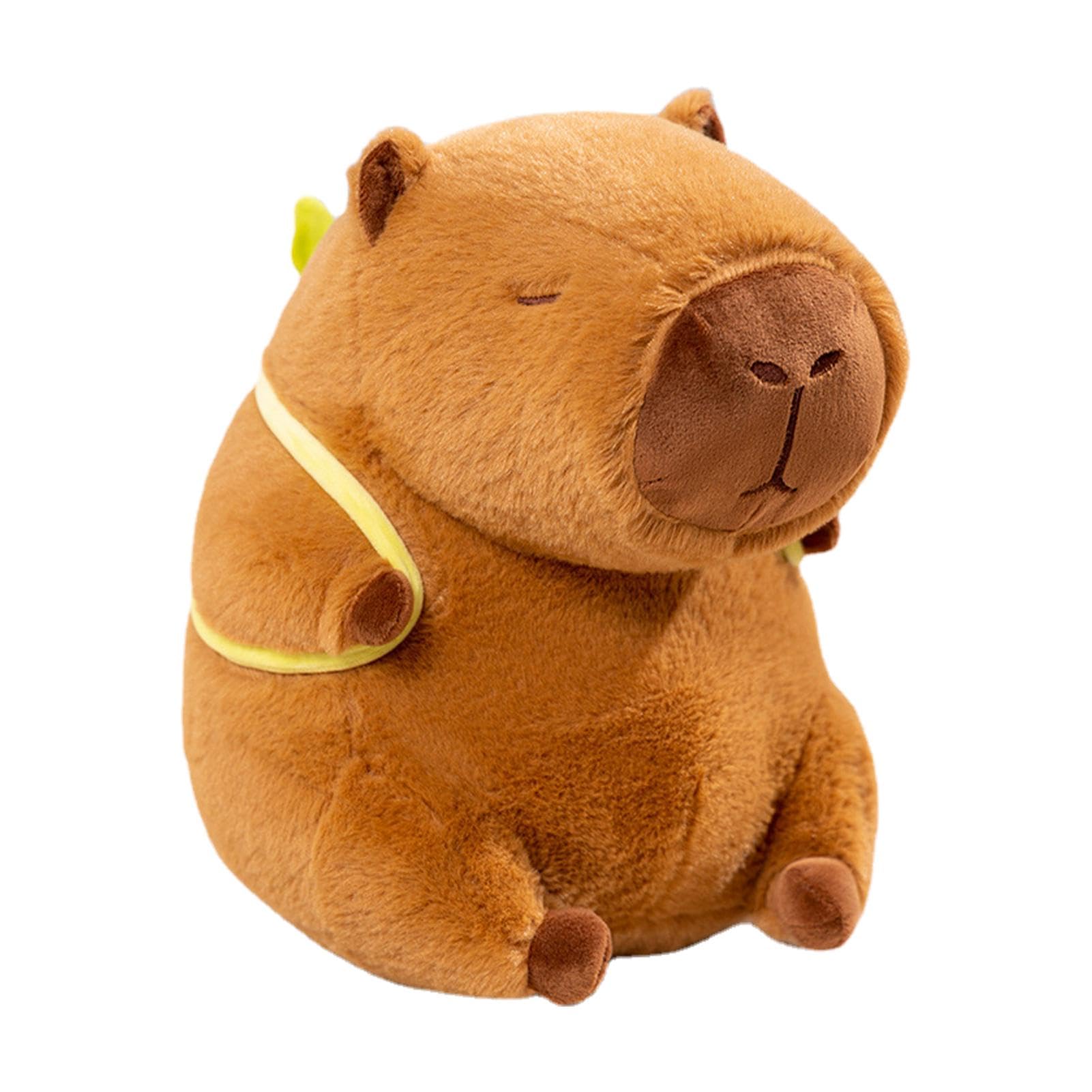 Champracer Capybara Plüschtier Mit Avocado – 35 Cm, Superweich, Abnehmbares Avocado-Kostüm