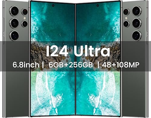 Miniatura 2 de Teléfono inteligente I24 Ultra 5G, teléfono desbloqueado de 6+256 GB, Android 13.0, cámara de zoom de 48+108MP, teléfono móvil con bolígrafo