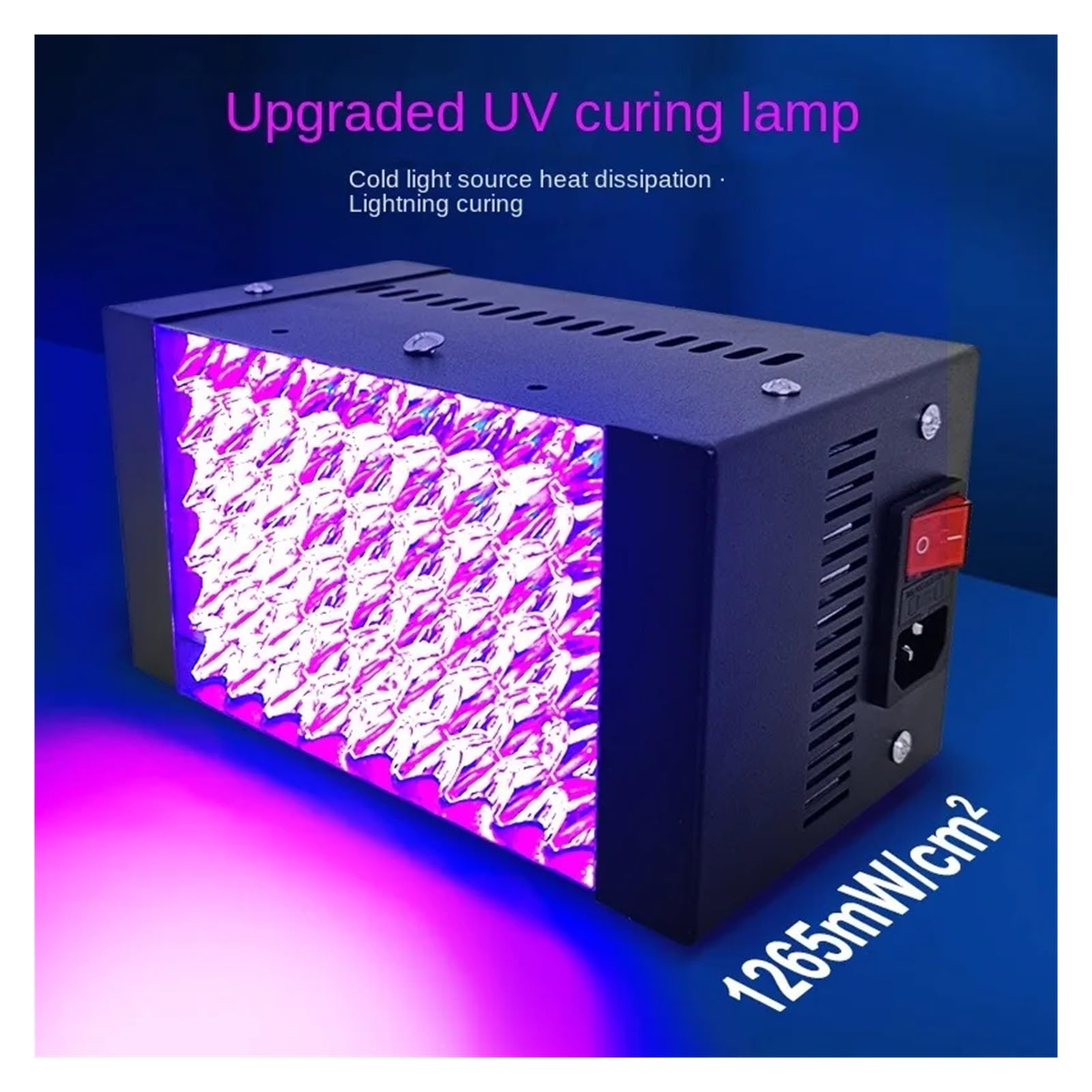 Luce LED UV, Lampada di polimerizzazione a resina a LED UV da 800 W 365 nm 395 nm 405 nm Ultravioletto PCB Saldatura Colla Vernice a getto d'inchiostro Vernice Serigrafia Polimerizzazione per unghie i