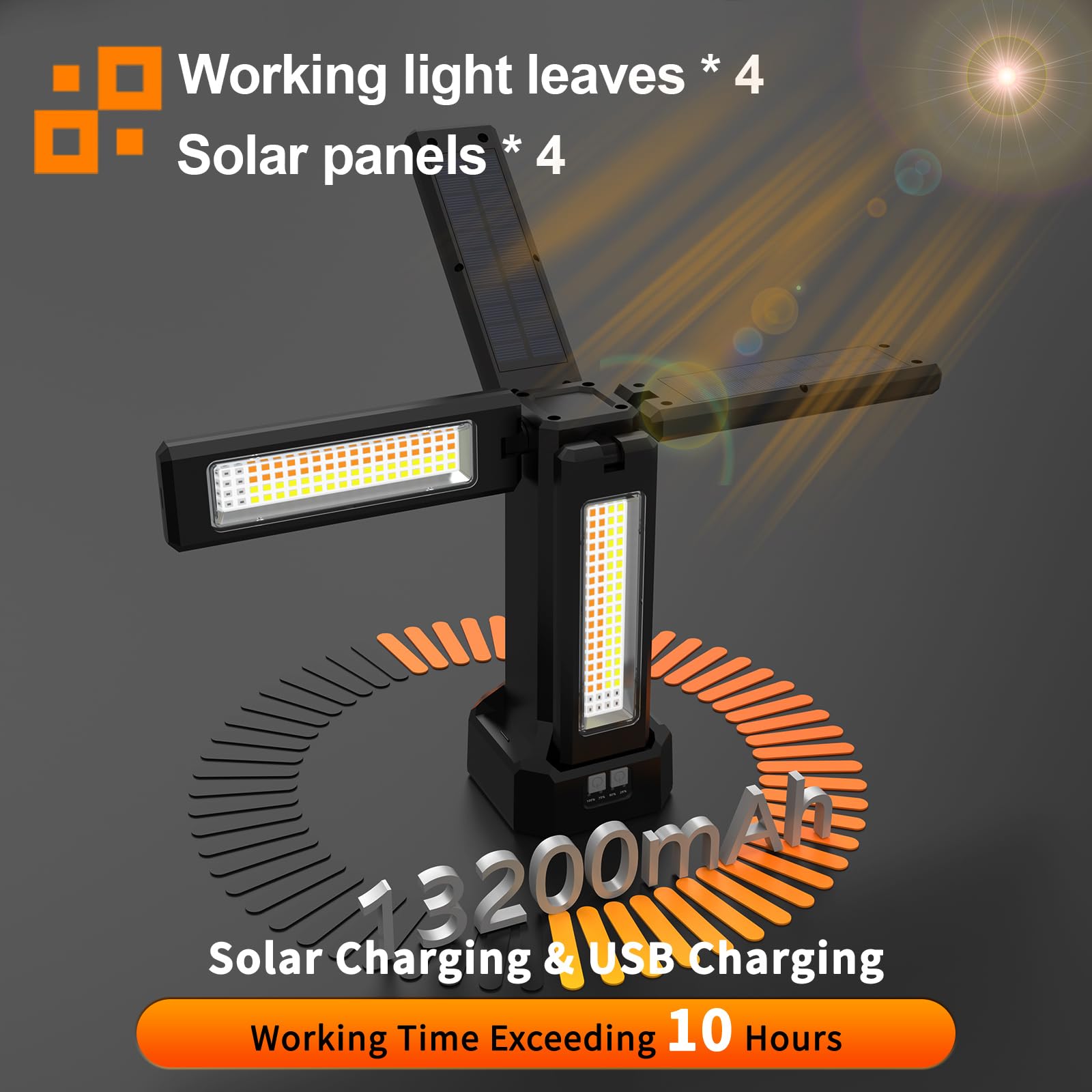 Amazon.co.jp: 投光器 LED 作業灯 8000lm 超高輝度 USB充電式 ソーラー