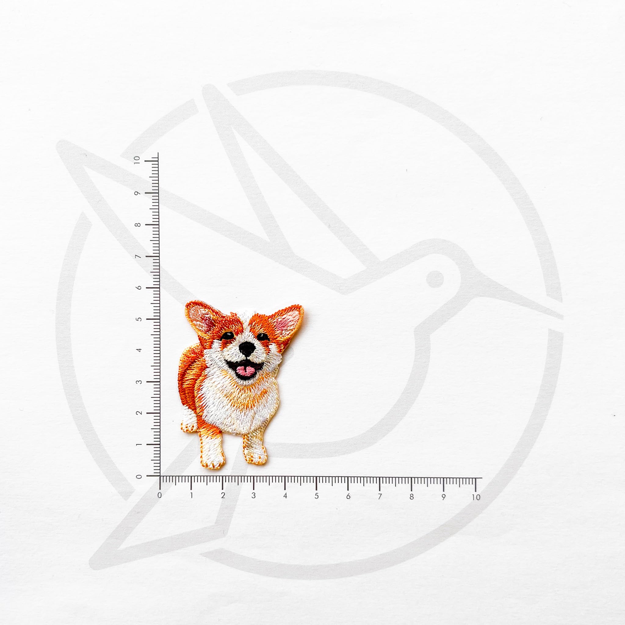 Amazon | アイロンワッペン【ベビー コーギー 犬 dog】アメリカ 刺繍