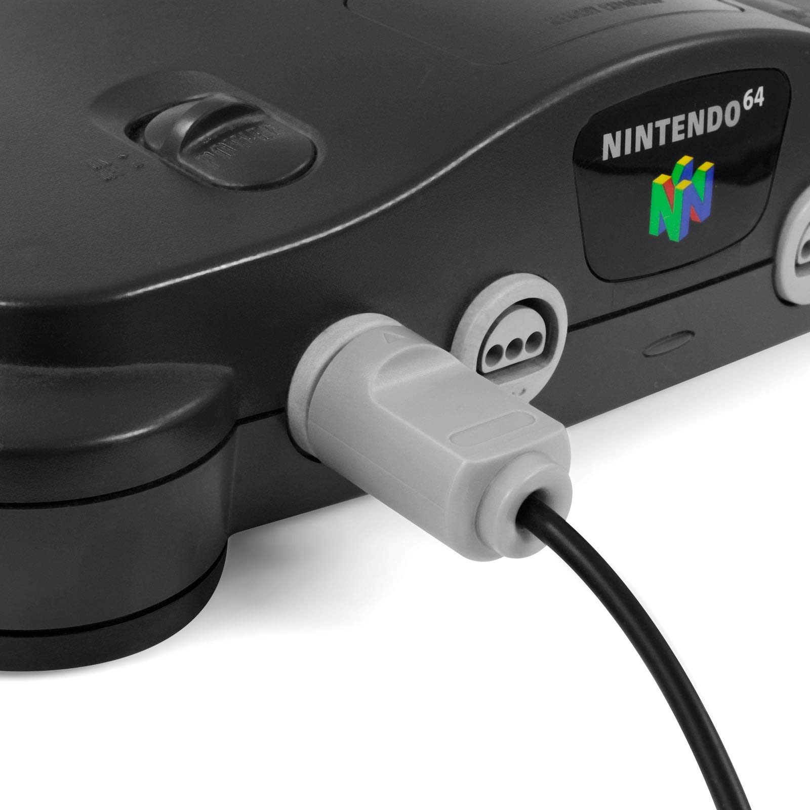 Eaxus® Controller adatto a N64 - Gamepad compatibile con la console Nintendo 64, Nero