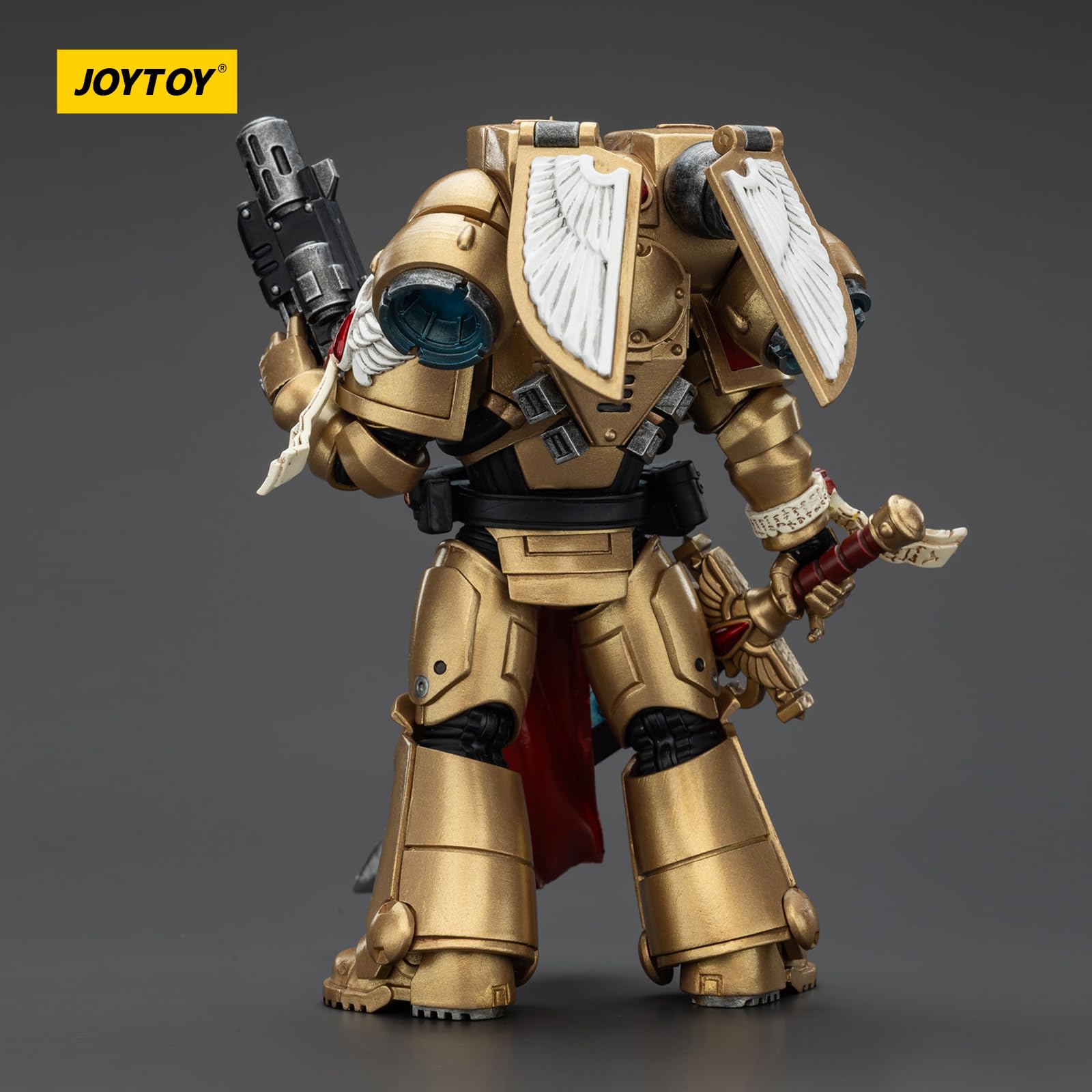 JOYTOY Warhammer 40k Blood Angels Sanguinary Guard 1 with Inferno Pistol and Encarmine Blade 1/18 Action Figure Collect And Display Model - Image 4