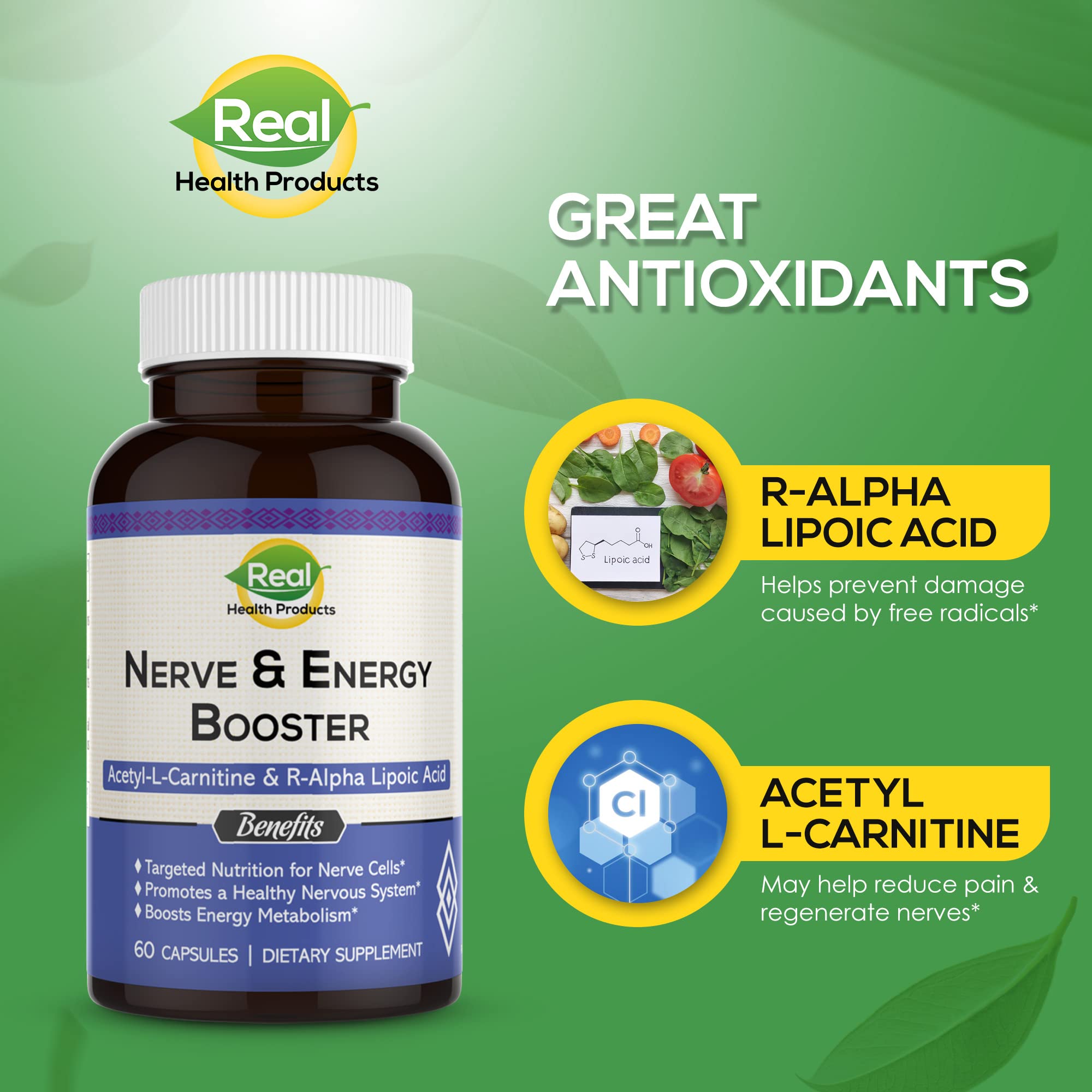 Amazon.com: ALA Supplement - R-Alpha Lipoic Acid 300mg & Acetyl L-carnitine  1000mg