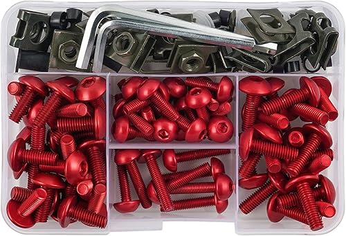Kit de pernos de carenado CNC para motocicleta, 155 tornillos para Yamaha Tenere 700 T700 XTZ 700 YZF XJR FJR 1300 MT09 MT07 XJ6 TMax FZ8 R3 R1