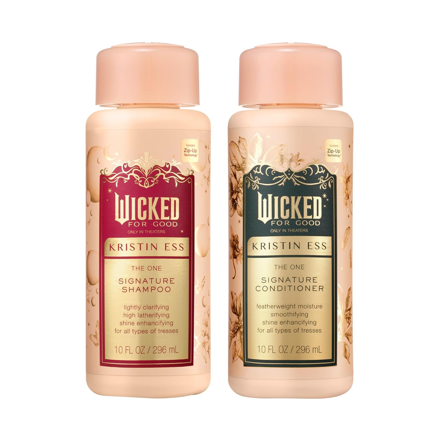 Kristin Ess Hair Wicked Limited Edition Signature Sulfate Free Shampoo and Conditioner Set for Moisture, Frizz + Shine - Color Safe, Vegan, Paraben Free - Clarifying, Hydrating Damage Repair for Women