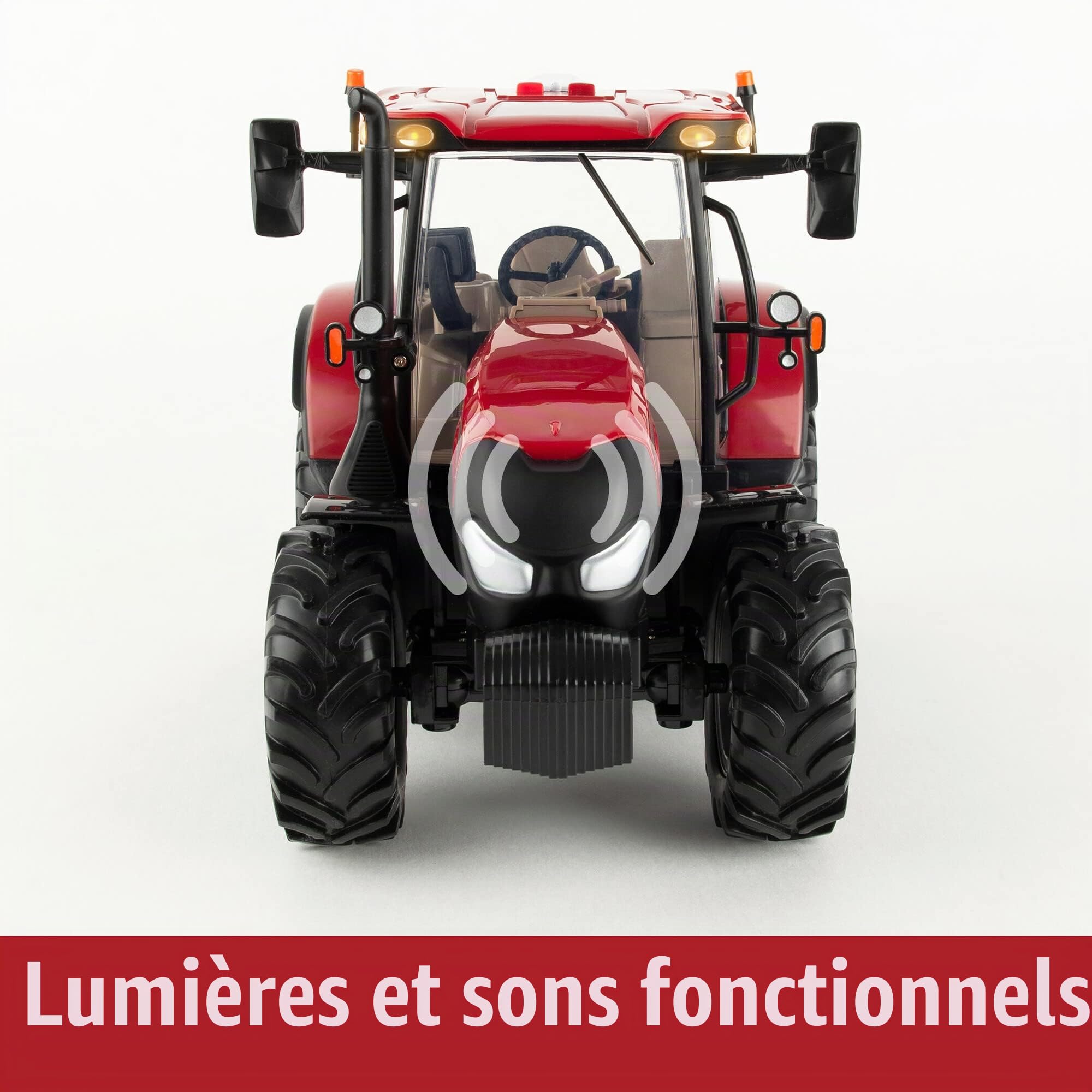 Britains Tomy Jouet Radiocommandé Big Farm Case IH Maxxum 150, Tracteur pour Enfants, Jouet Tracteur Compatible avec Les Jouets à l'Échelle 1:16, pour Les Collectionneurs et Enfants à Partir de 3 Ans